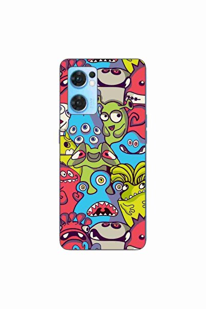 OEM Husa compatibila cu Oppo Reno7 5G Silicon Gel Tpu Model Squishi Monsters