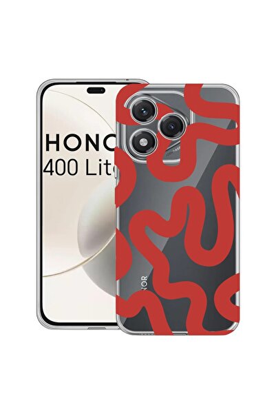 bestcase Husa pentru Honor 400 Lite 5G, BestCase¬Æ Clear Silicon 2MM, Red Abs...