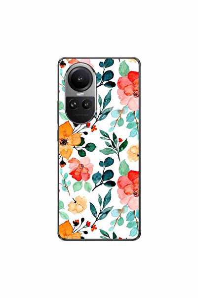 OEM Husa compatibila cu Oppo Reno10 5G Silicon Gel Tpu Model Painted Flowers
