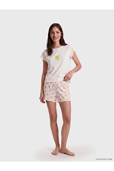 LC Waikiki SpongeBob Printed Women's Pyjamas Set