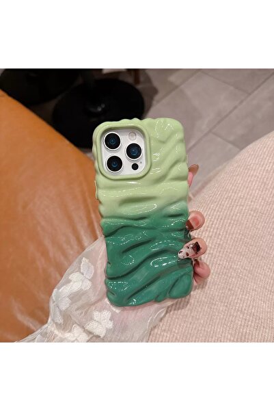 botyco Iphone 16 Pro Max (6.9 inç) Uyumlu Dalgalı Kırışık Detaylı 3d Yüzeyli ...