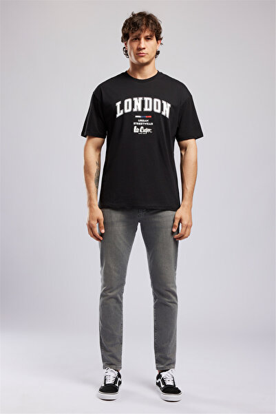 Lee Cooper CLIFF Tricou pentru bărbați, 100% bumbac, cu imprimeu, cu gât rotu...