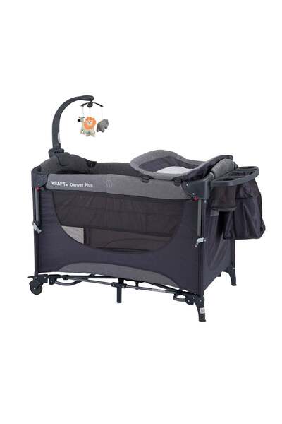 Kraft Denver Plus Anne Yanı Oyun Parkı 63x105 cm Koyu Gri
