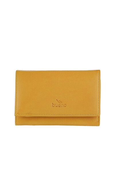 BUENO Yellow Leather Women's Wallet