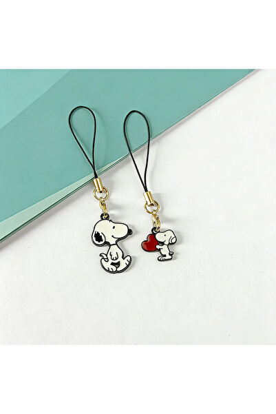 Choice Bandai 2PCS Snoopy Keychain Men and Women Cute Creative Anime Fashion ...