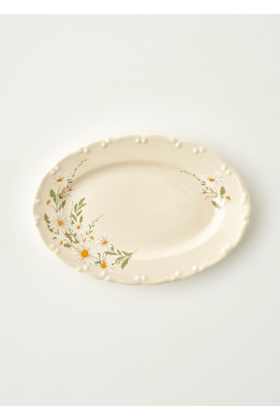 Bella Maison Daisy Porcelain Presentation Plate Cream (25 cm)
