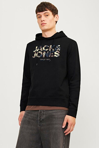 Jack & Jones Muška majica sa kapuljačom i otisnutim logotipom - James