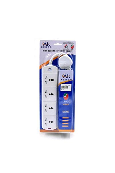 AK 4 Way Extention Socket 3-Mtr Qc6124Bw