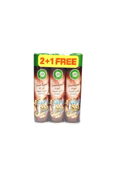 Air Wick معطر جو إيروسل برائحة خشب الصندل (2+1) 300 مل