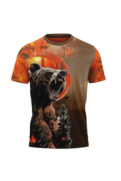 OEM Men's T-shirt Bear, short sleeve multicolor F108