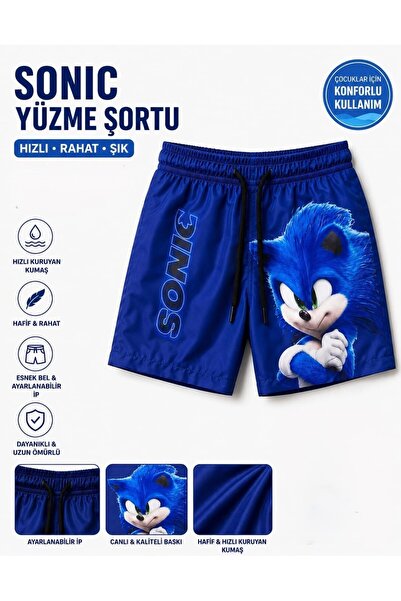 Melomio Baby Kids Sonic Yüzme Erkek Çocuk Şortu