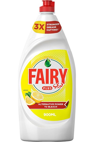 Fairy سائل غسيل الأطباق بلس ليمون بقوة تضاهي المبيضات، 900 مل