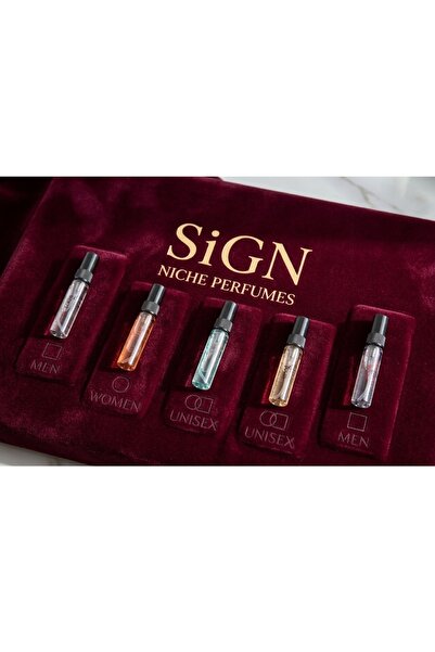 sıgn مجموعة عينات عطور نيش فرنسية من SIGN,ديسكفري كيت فاخر 5*5مل ثبات وفوحان ...