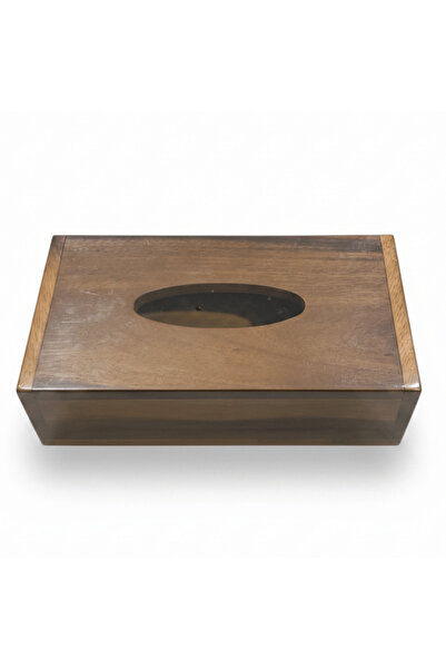 Billi Wooden Tissue Box | Walnut Finish | 25×13×7 cm