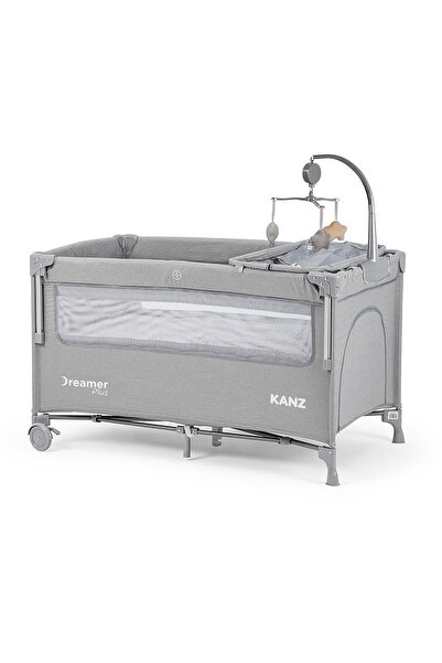 Kanz Dreamer Plus Anne Yanı Park Yatak Ve Oyun Parkı Açık Gri 70x120