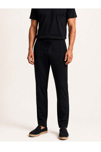 Xint Erkek Siyah Formunu Koruyan Slim Fit Jogger