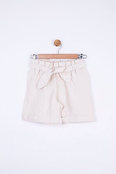 nk kids 8-14 Age Range Full Stretch Linen Cream Shorts