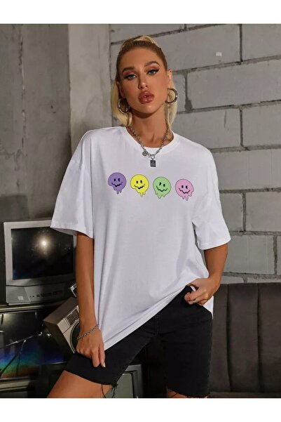 bellanova Unisex Oversize T-shirt με στάμπα Streetwear Άνετη εφαρμογή Daily P...