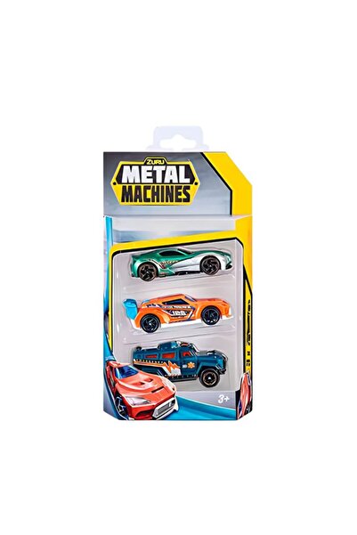 Noname Set 3 masinute din metal(Portocaliu, Verde, Albastru)&...