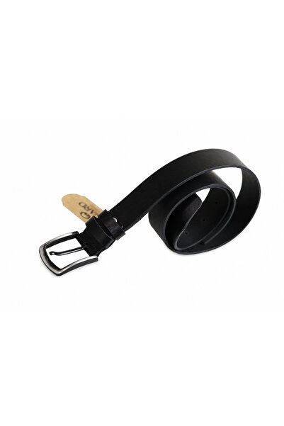 GUARD Mat Deri Erkek Kemeri 4 Cm - Siyah