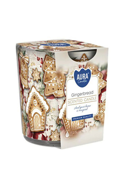 aura candles Lumanare pahar parfumata Turta dulce 100 g, 22 h