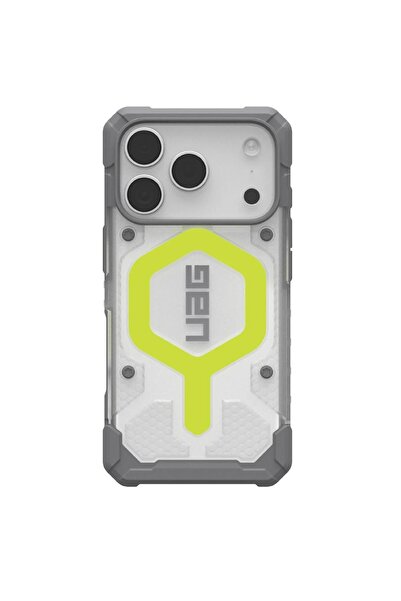 UAG Husa Pathfinder Transparentă MagSafe iPhone 17 Pro cu Efect Neon Activ