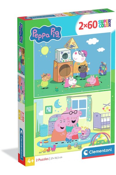 CLEMENTONI Puzzle 2x60 Peppa Pig