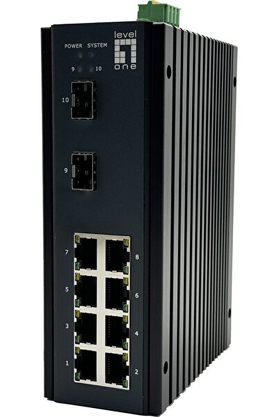LEVEL ONE Switch industrial LevelOne 8xGE/2xSFP/ gestionat L2