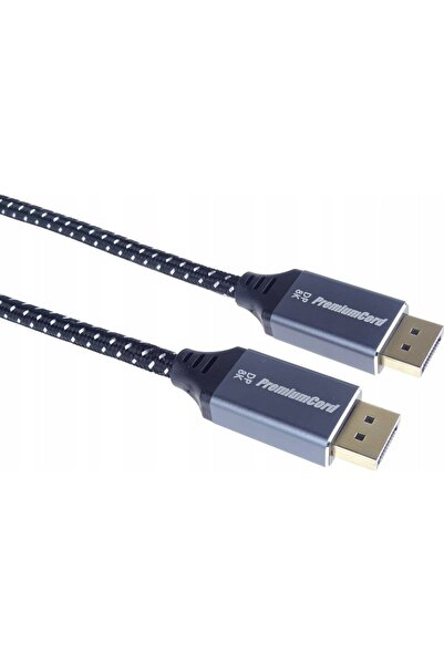 PremiumCord Cablu DisplayPort 1.4, metalic ©   a zlacen√ ©   conectori, 1m