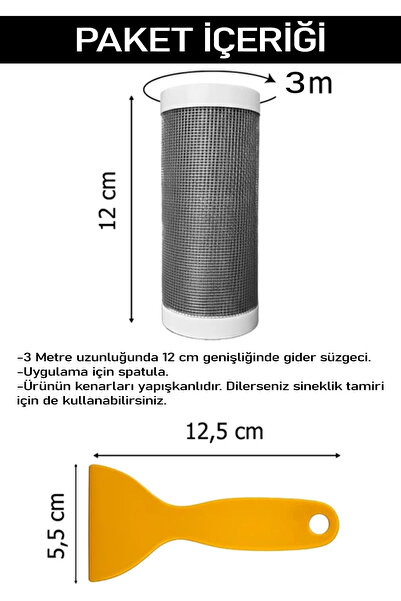 COZY SENSE Banyo Duş Gider Süzgeci Saç Kıl Tutucu Kesilebilir Elek Mutfak Lavabo Küvet Filtresi Sineklik Tamir
