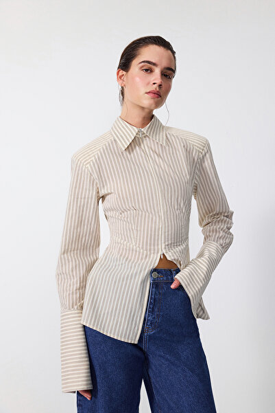 VATKALI Zippered Waist-Fitted Shirt - Premium Edition