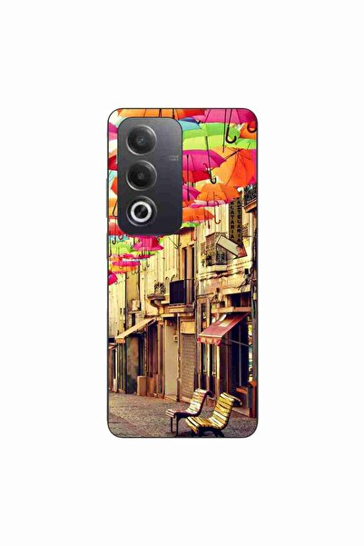 OEM Husa compatibila cu Oppo A80 Silicon Gel Tpu Model Strada Umbrele Colorate