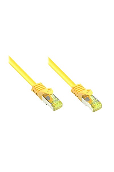 Good Connections Cablu patch Cat.7, cablu brut, galben, 0,15m
