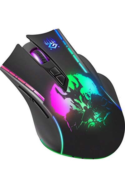 Defender Mouse wireless KRONOS GM-695 optic 1600dpi negru RGB cu acumulator, ...