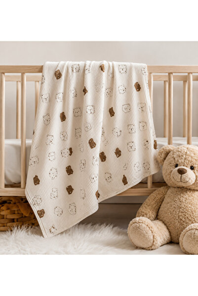 LUMY KIDS Cotton Piping Baby Blanket Stroller Cover
