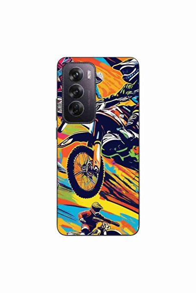OEM Case compatible with Oppo Reno12 Pro Silicone Gel Tpu Motocross Pop Art P...