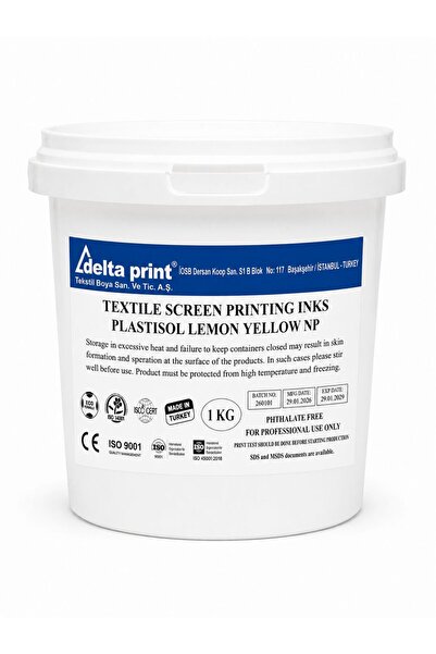 DELTA PRİNT PLASTISOL LEMON YELLOW NP (LİMON SARI)