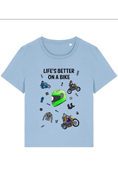 Seahorse Tailored Art Tricou de damă: Viața e mai bună pe bicicletă