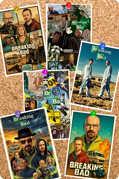 GameBulance Breaking Bad Themed 6-Piece Board Card Set |   Breaking Bad Photo...