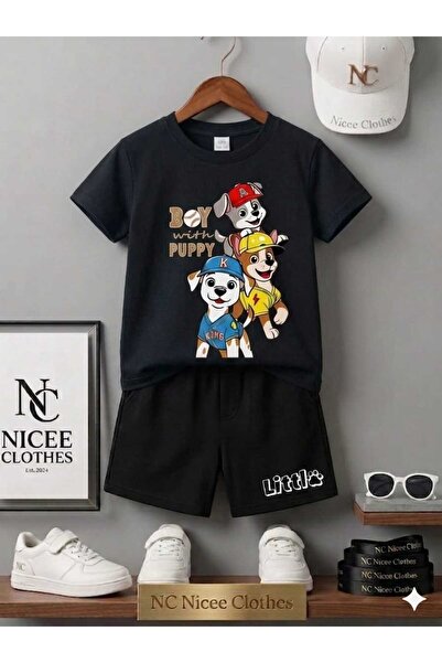 NC Nicee Clothes LETNJA DEČJA MAJICA I KRATKE HLAČE UNISEKS (3-DELNI PESAKSKI...