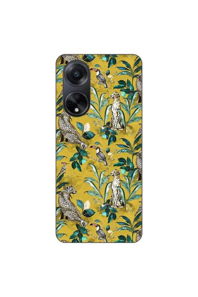 OEM Husa compatibila cu Oppo A98 5G Silicon Gel Tpu Model Yellow Jungle Pattern