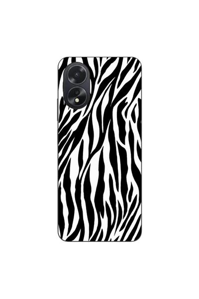 OEM Husa compatibila cu Oppo A18 Silicon Gel Tpu Model Animal Print Zebra Pat...