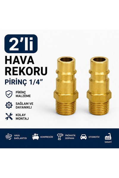 opr 2’li Pirinç Hava Rekoru 1/4”