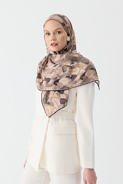 İpekhan Atmosphere Seren Scarf 4103 Black Beige