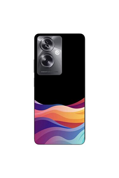 OEM Θήκη συμβατή με Oppo A79 5G Σιλικόνης Gel TPU με σχέδιο Νέον Κύματα