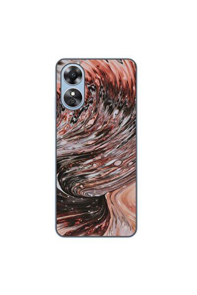 OEM Husa compatibila cu Oppo A17 Silicon Gel Tpu Model Copper Stream