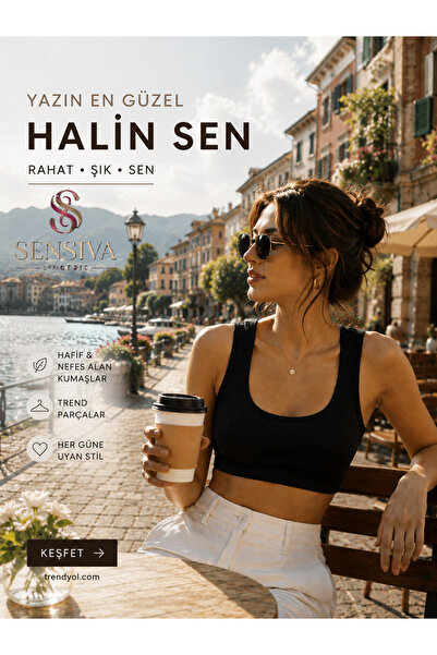 sensiva lingerie 3'lü Fitilli Kalın Askılı Bustiyer - Çıkarılabilir Pedli - P...