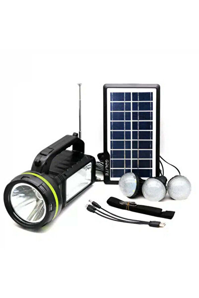 OEM Lampa Solara Kit Solar Portabil GDLite GD-2000A, 3 Becuri Incluse, USB, B...