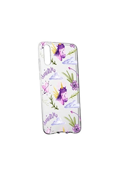 bestcase Husa Silicon, Transparent, Slim, Unicorn Pattern, Huawei P20
