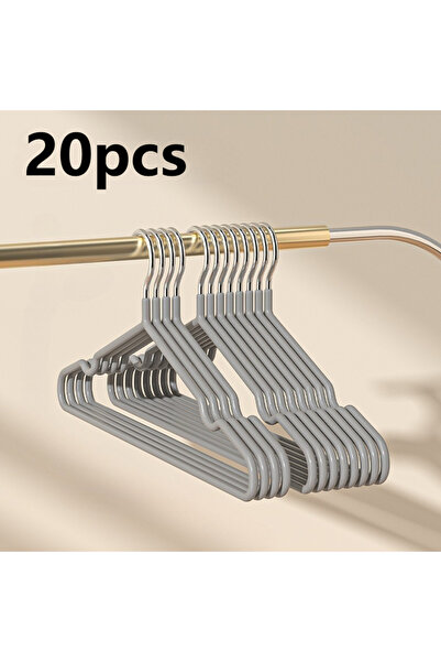 choice2 20pcs gray 20/30pcs Metal Clothes Hangers, Anti-Slip Heavy Duty Space...
